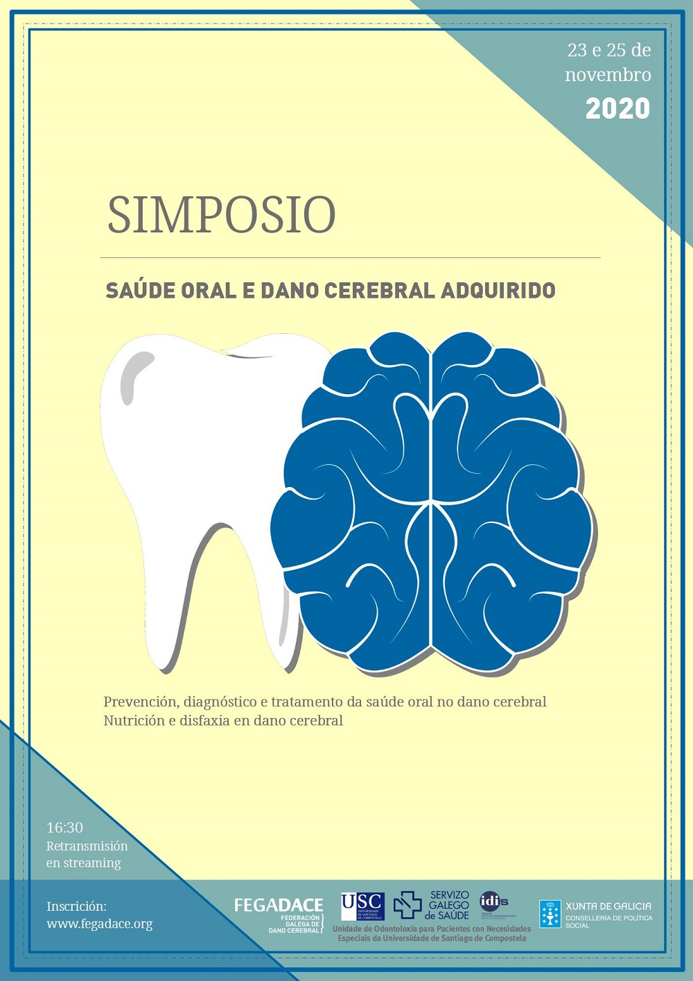 Cartel do Simposio sobre Saúde Oral e Dano Cerebral